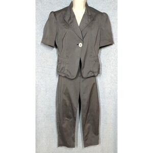 MARELLA Pant Suit Jacket 8 Matching Pants 6 Gray Sophisticated Polished Luxury